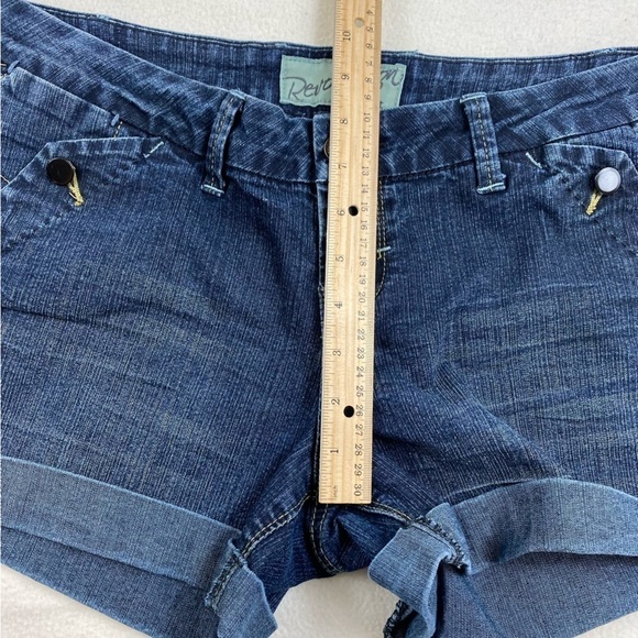 Revolt Jeans Revolution Vintage Blue Women’s Denim Jean Shorts Sz 11 - Picture 7 of 11